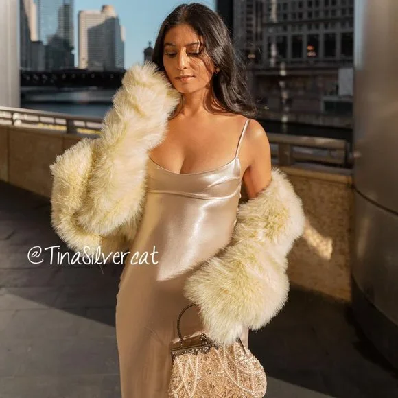 BLOGGER'S FAVE! Zara Faux Fur Coat NWT - Picture 15 of 17